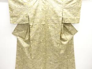未使用品　樹木模様織出し西陣お召し着物